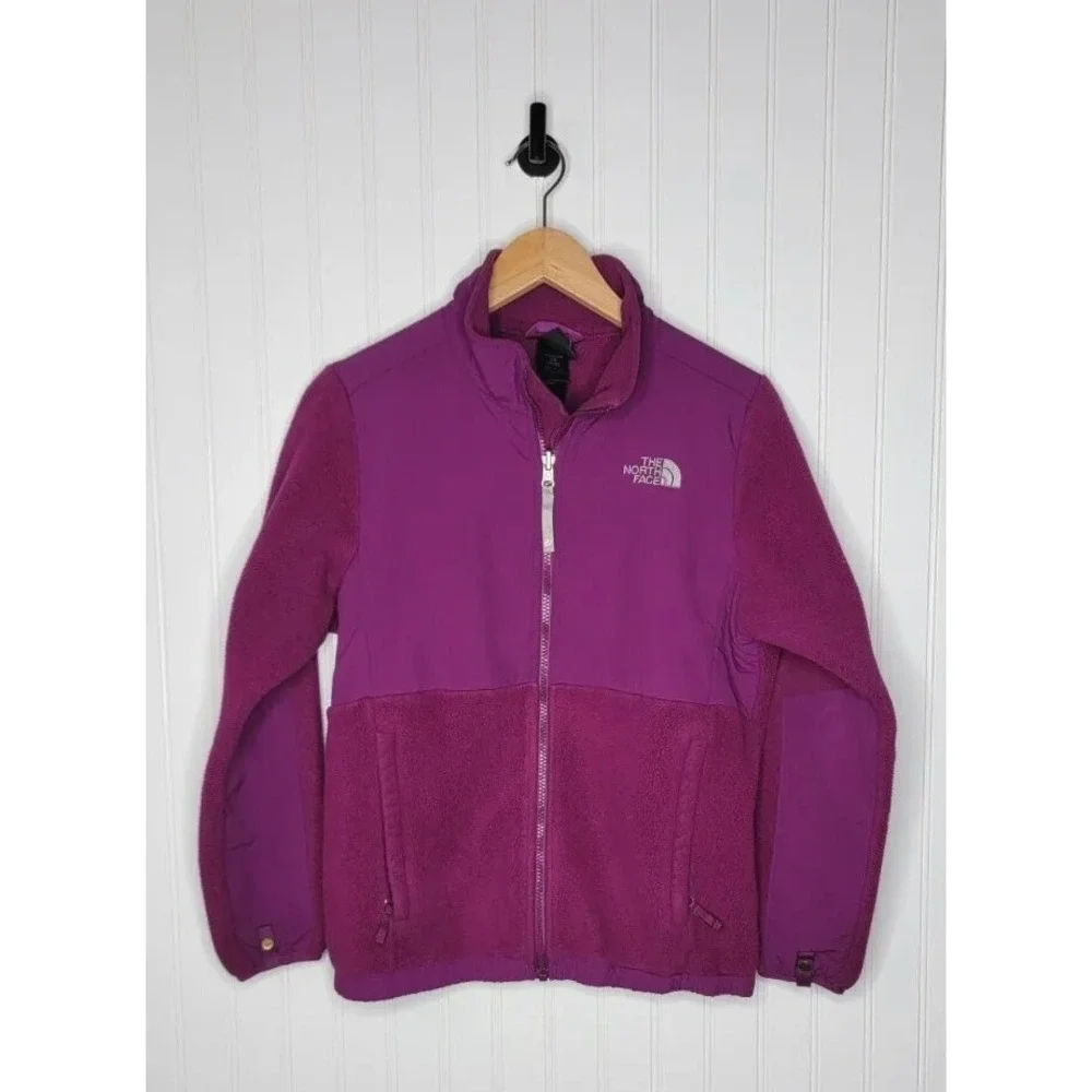 The North Face Denali Fleece Full Zip Jacket Girl's size Large 14/16 Purple